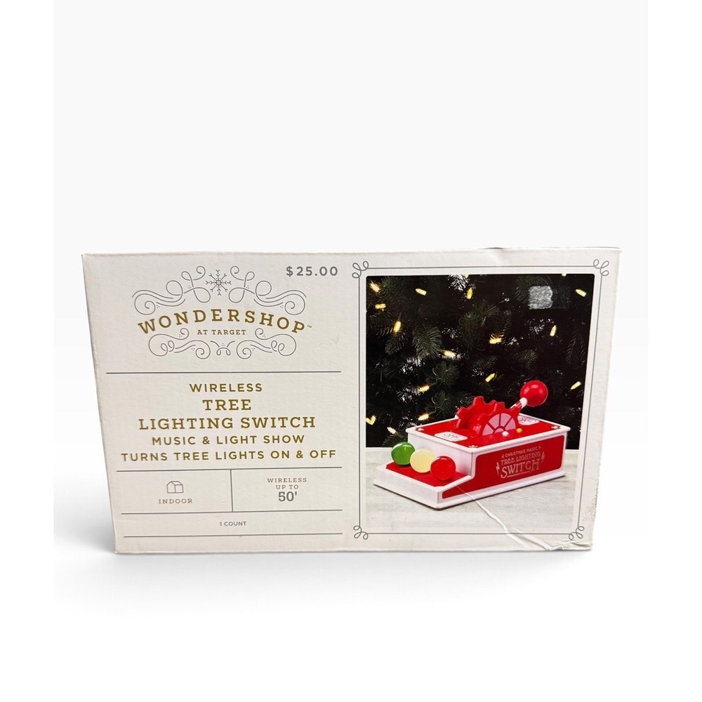Wondershop Christmas  Wireless Tree Lighting Switch Music & Light Show NEW